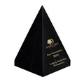 6" Pyramid Award- Jet Black